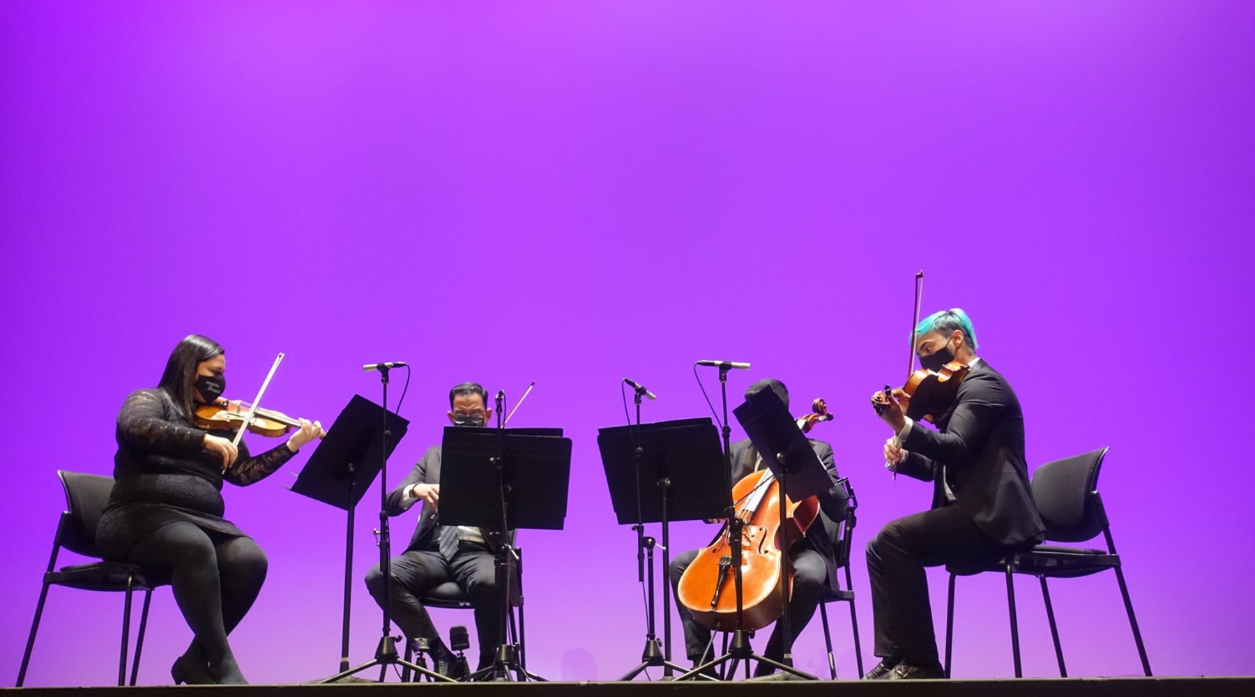 Cuarteto Artes Orquesta de Cámara del Teatro Municipal de Santiago realizó destacada presentación en el Teatro Regional Cervantes