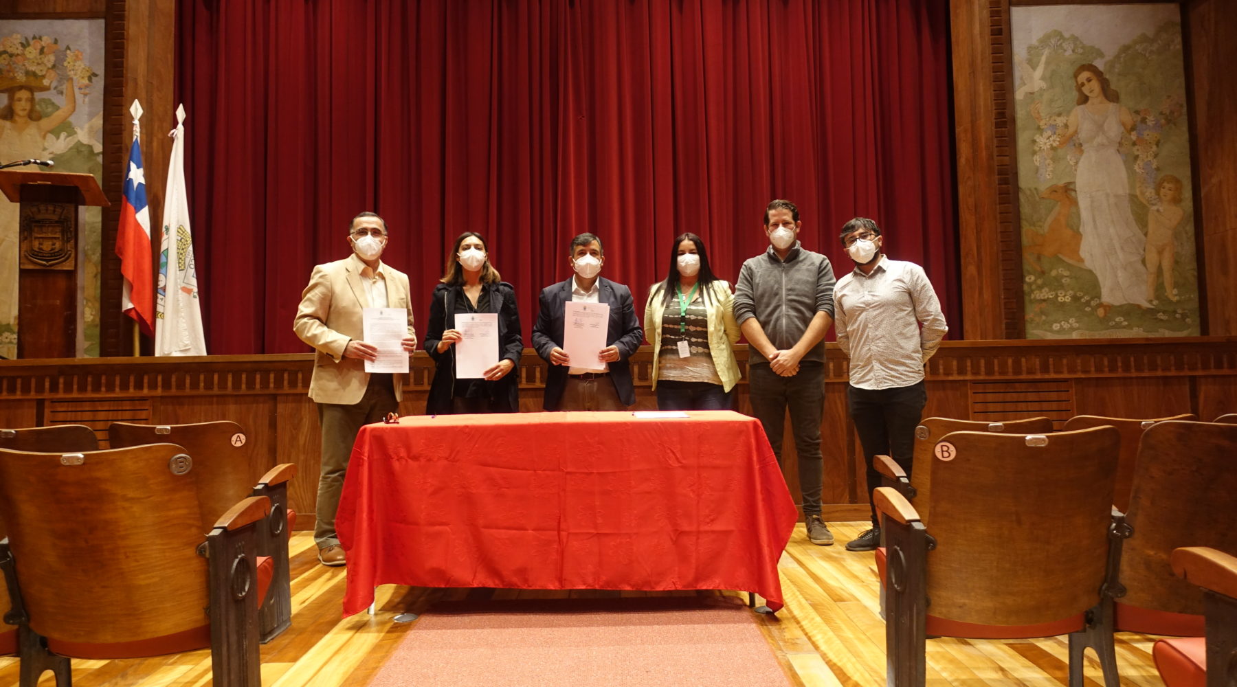 Firman convenio de colaboración entre la Asociación Patrimonial Cultural y la Municipalidad de Lanco