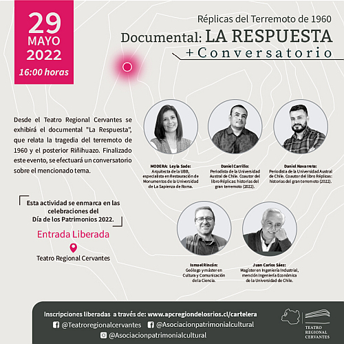 Documental “La Respuesta” y Conversatorio en el Teatro Regional Cervantes