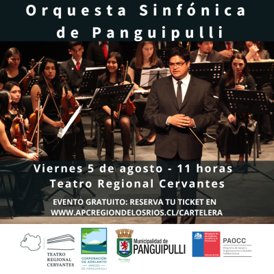 Orquesta Sinfónica de Panguipulli en el “Teatro Regional Cervantes” (Primer concierto)