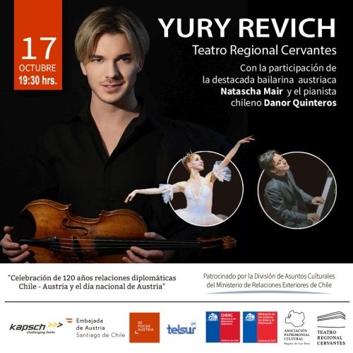 Violinista Yury Revich en el Teatro Regional Cervantes
