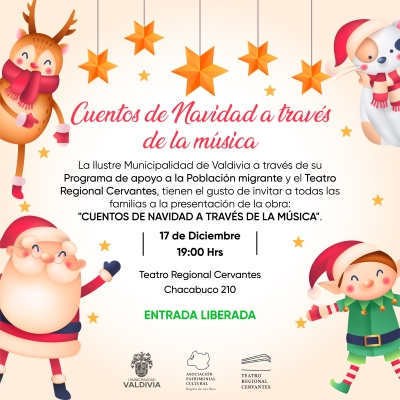 (ENTRADA LIBERADA) “Cuentos de Navidad a través de la Música” . Día Internacional del Migrante