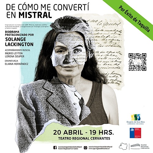 De cómo me convertí en Mistral en el Teatro Regional Cervantes de Valdivia