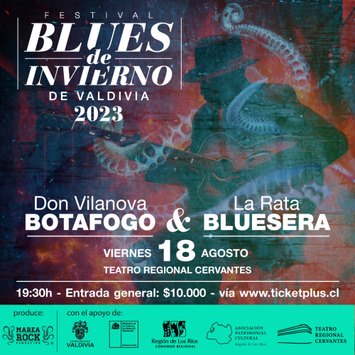 Festival Blues de Invierno en el Teatro Regional Cervantes de Valdivia