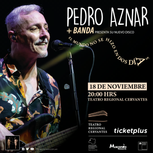 Pedro Aznar en el Teatro Regional Cervantes de Valdivia