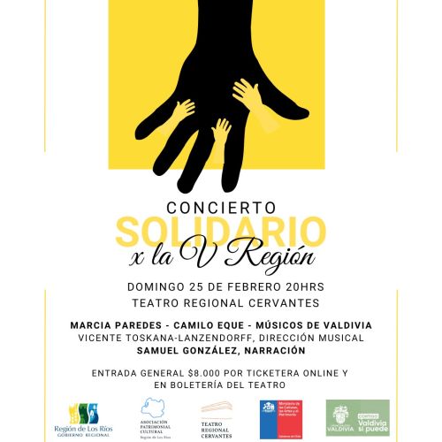 Concierto en beneficio a damnificados de incendios forestales se realizará en Teatro Regional Cervantes