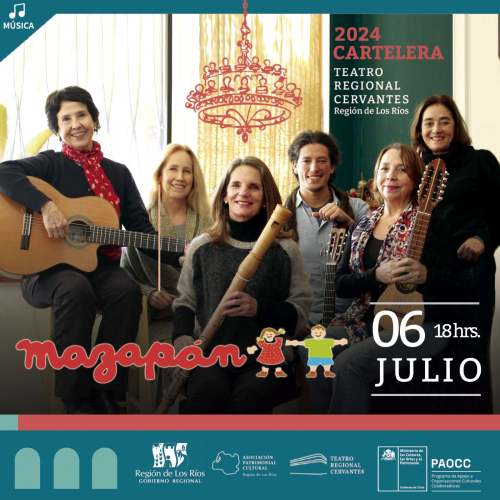 Mazapán llega al Teatro Regional Cervantes de Valdivia
