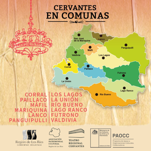 Cervantes en Comunas: Cartelera agosto