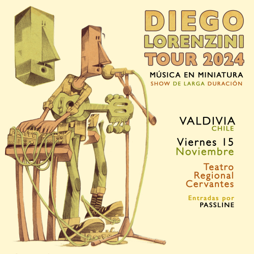 Diego Lorenzini en el Teatro Regional Cervantes de Valdivia