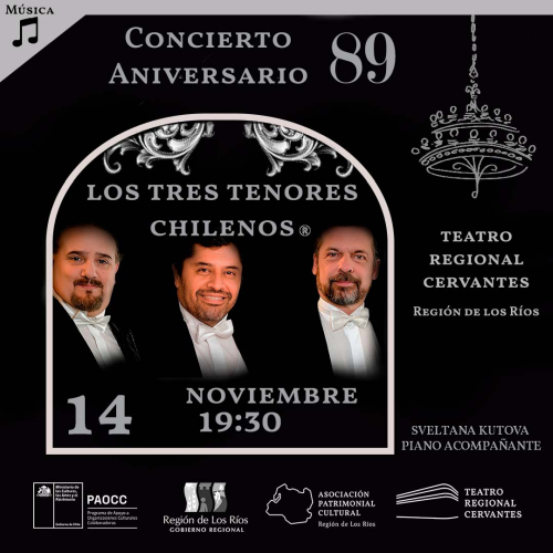 Los Tres Tenores Chilenos: Celebrando el Aniversario 89 del Cervantes